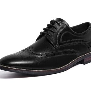 Mofri Men's Oxford Comfortable Cap Toe, Leather, Flexible shoes